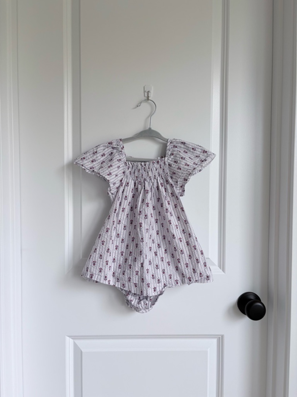 💜Zara Lilac Swiss Dots Smocked Dress and Bloomers Set NWOT